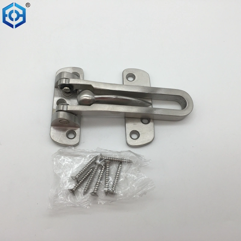 Stainless Steel Security Door Guard Gate Latches Swing Bar Door Chain Burglar