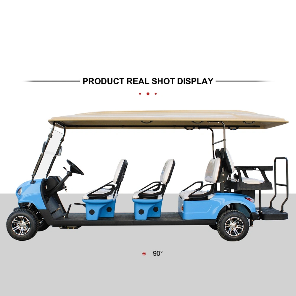 8 Seater Can Be Customized Lithium/Lead-Acid Battery Electric Beach Golf Cart Buggy