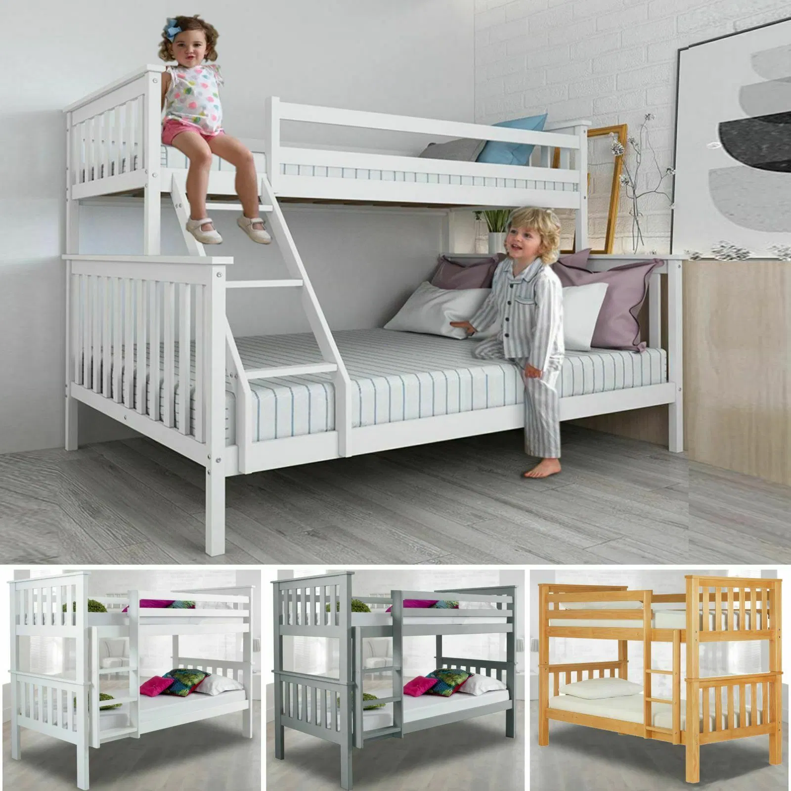 OEM Китай ODM Детская мебель спальни двухъярусная кровать Деревянная Детские кровати