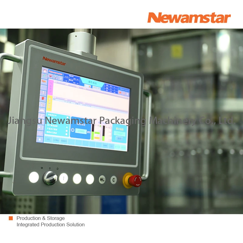 Newamstar de plástico PET garrafa de bebida asséptica bebida lavando o engarrafamento de processamento de Nivelamento da linha de produção Banheira de suco de frutas máquina de enchimento