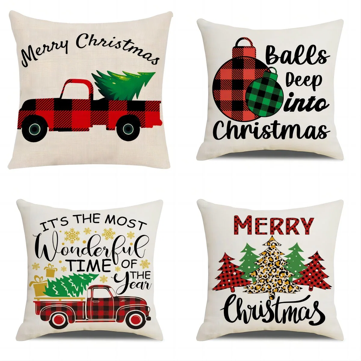 Christmas Pillow/Pillow Case Sofa Cushion Covers Xmas Decorative Home Decor