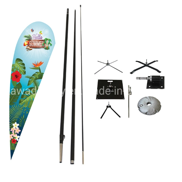 Cheap Customized Swooper Banner with Different Stand Display for Sporting Evernt or Exhibition Booth