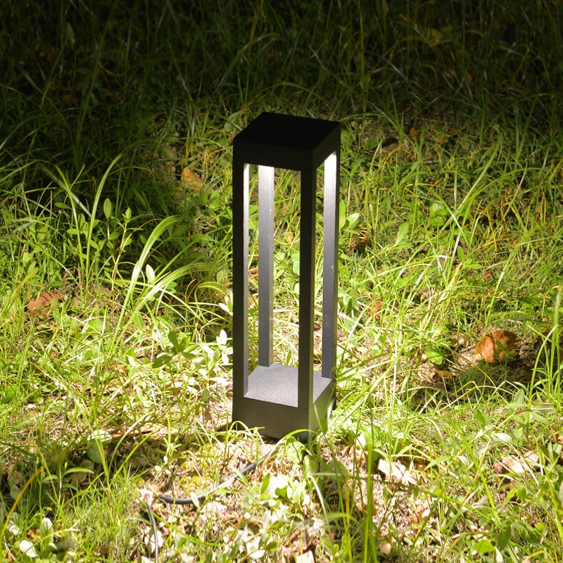 Lumière de bornage en gros pour jardin paysager extérieur au sol avec éclairage LED pour pelouse.