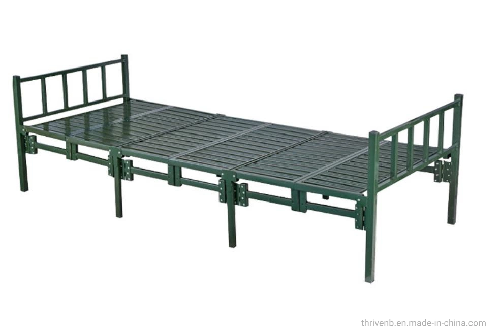 Green Folding Bed for Soldiers Camping Bed for Outdoor Military style Outdoor Folding Beds