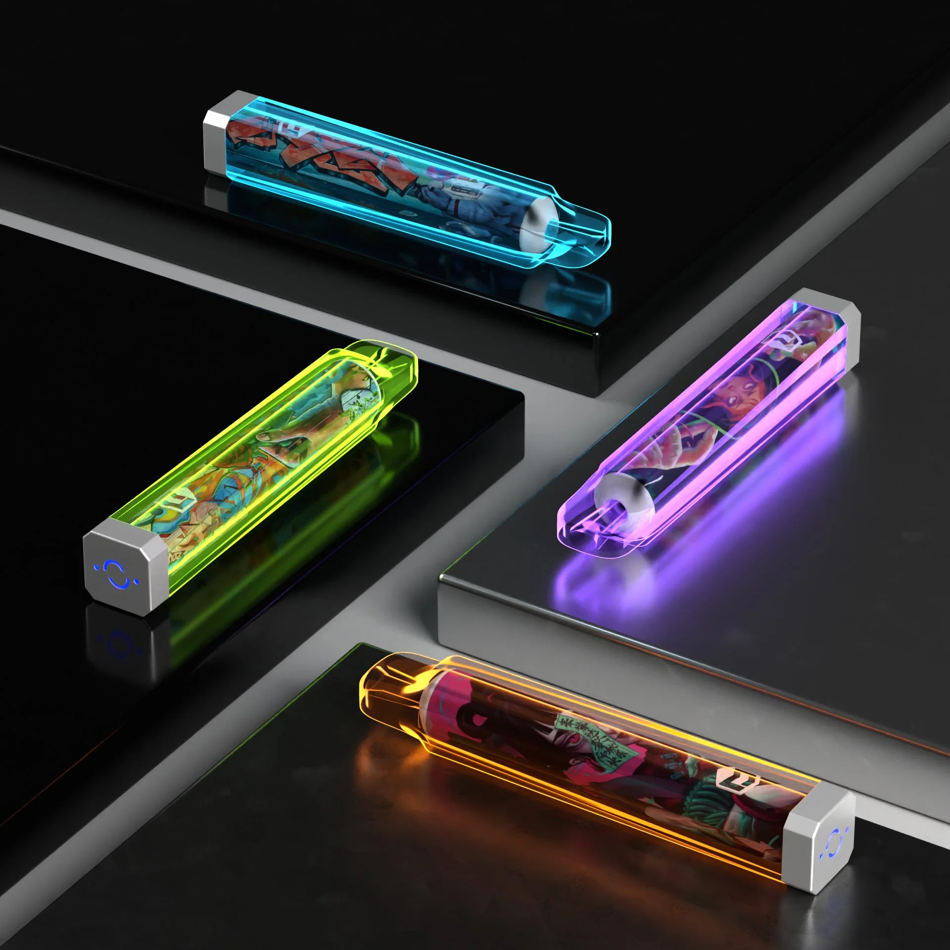 Einweg-Vape E-Zigarette Crystal Light Bar Vape 600 Puffs