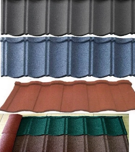 Decorative Classic Type /Bond Type Stone Coated Metal Villa Roof Tile Building Construction Material