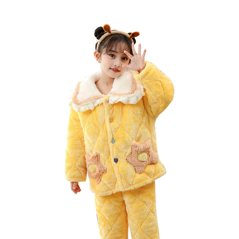 Niñas niños pijama personalizado niños Dressubg trajes de noche para niños