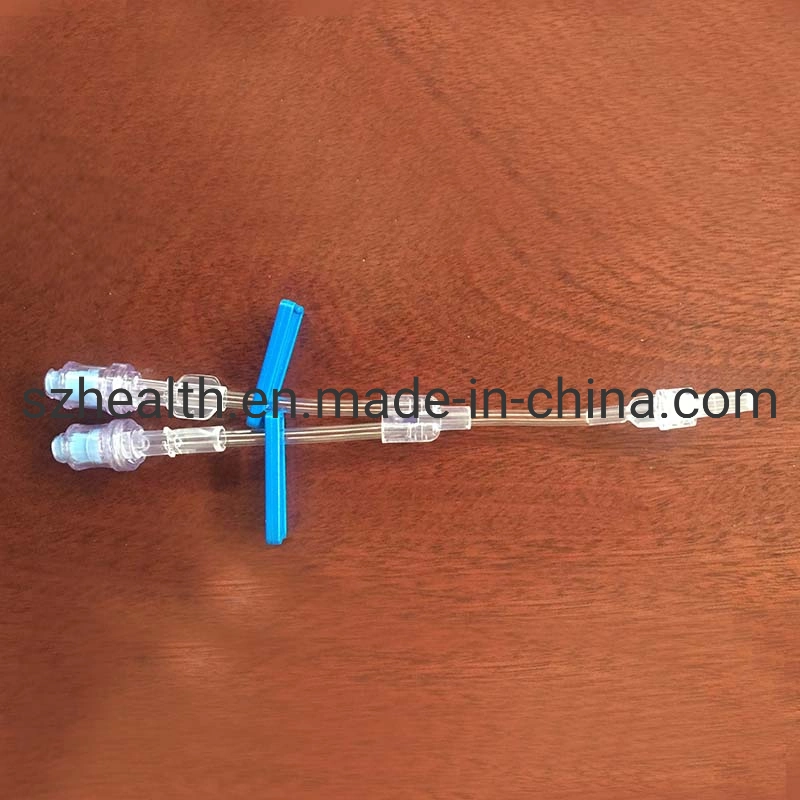 PVC Medical Consumables Extension Tube with Positive Pressure Needle Free Connectors