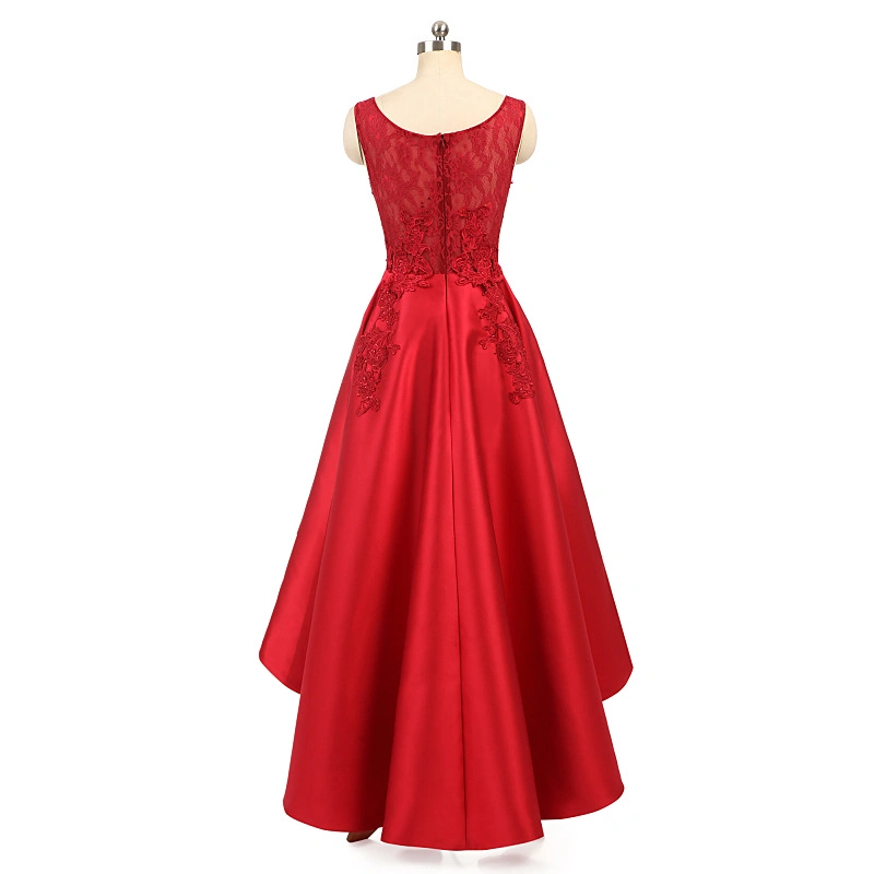 High quality/High cost performance  Red Lace Dress Evening Dress