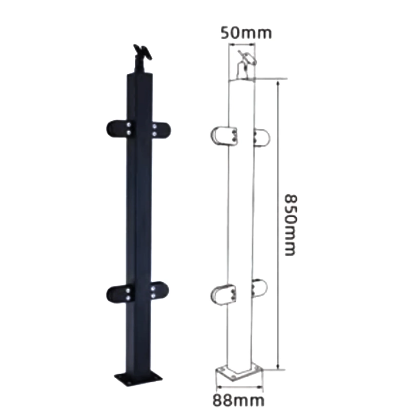 High quality/High cost performance  Stainless Steel Multi-Finish Balustrade Stair Handrail Strut