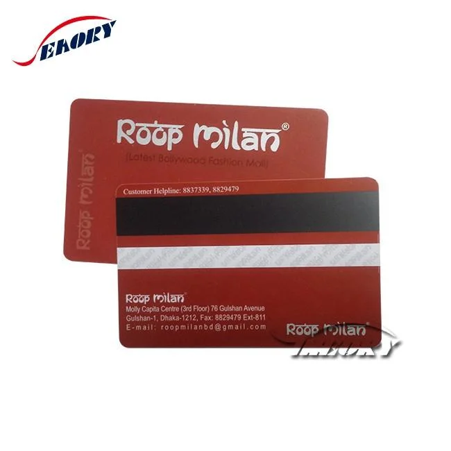 Competitive Printable Magnetic Stripe Card with Lamination Frosted Personal Image Plastic Card