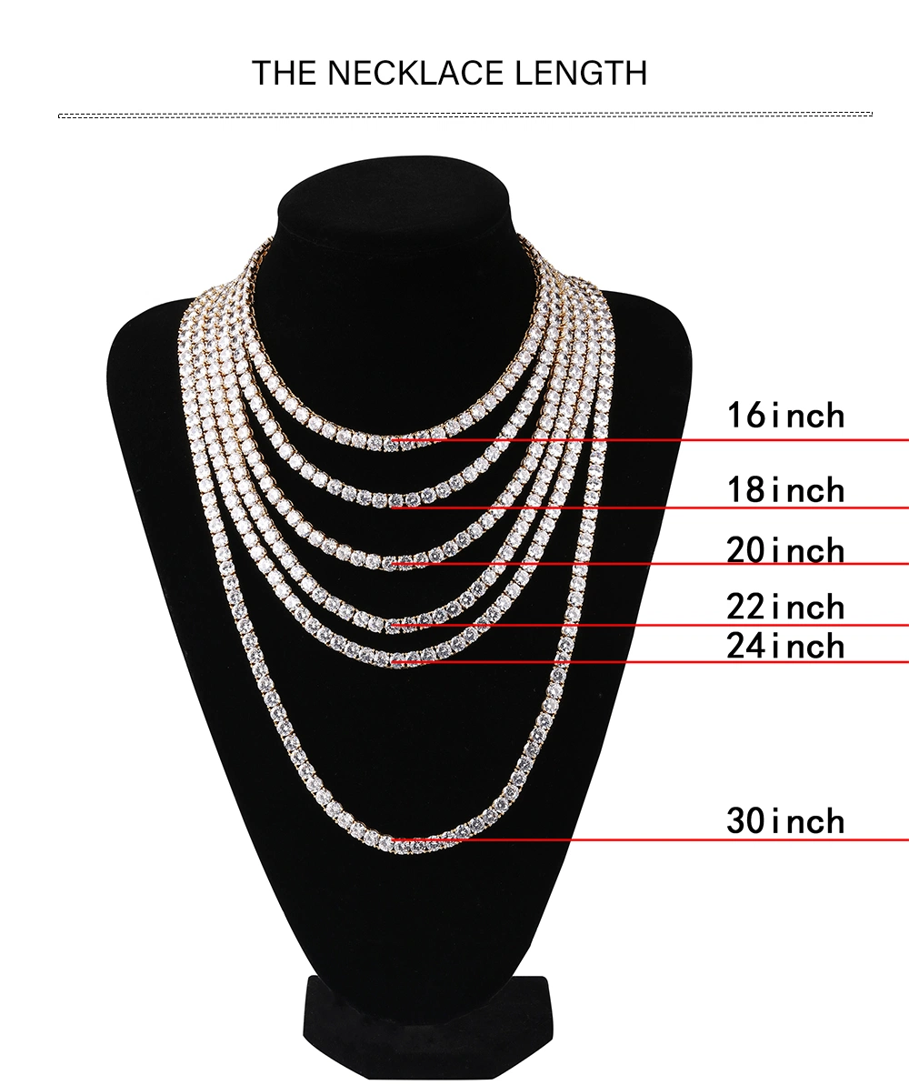 14mm Miami Prong Set Cuban Chains Necklace for Men Gold Silver Color Hip Hop Iced out Paved Bling CZ Rapper Necklace Jewelry