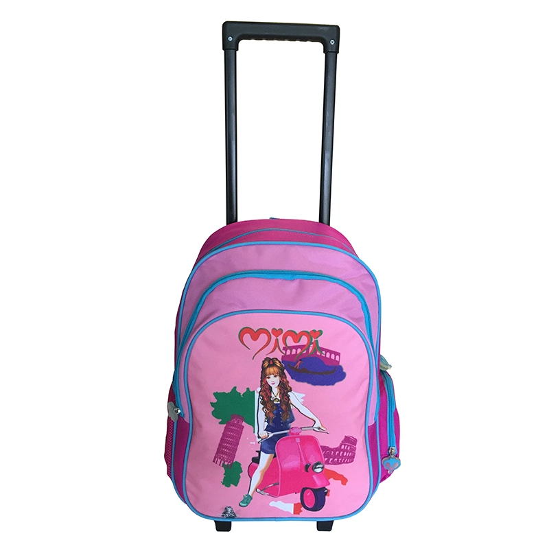 Kids School Bag Wheeled Backpack Trolley Bag Girl Lovely Bag