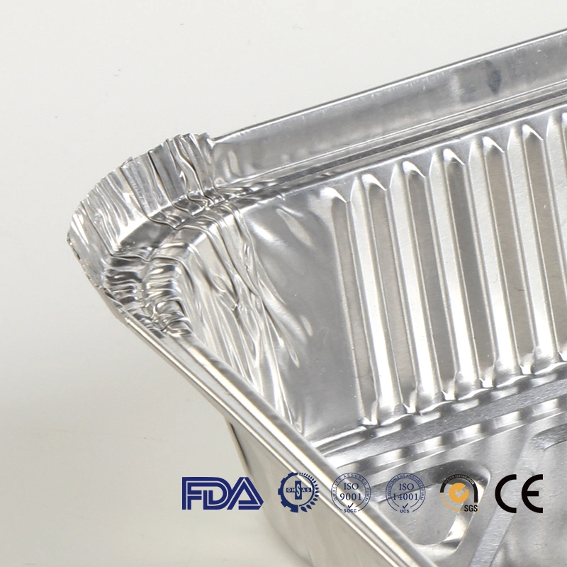 Takeaway Food Aluminium Foil Container with Paper Lid