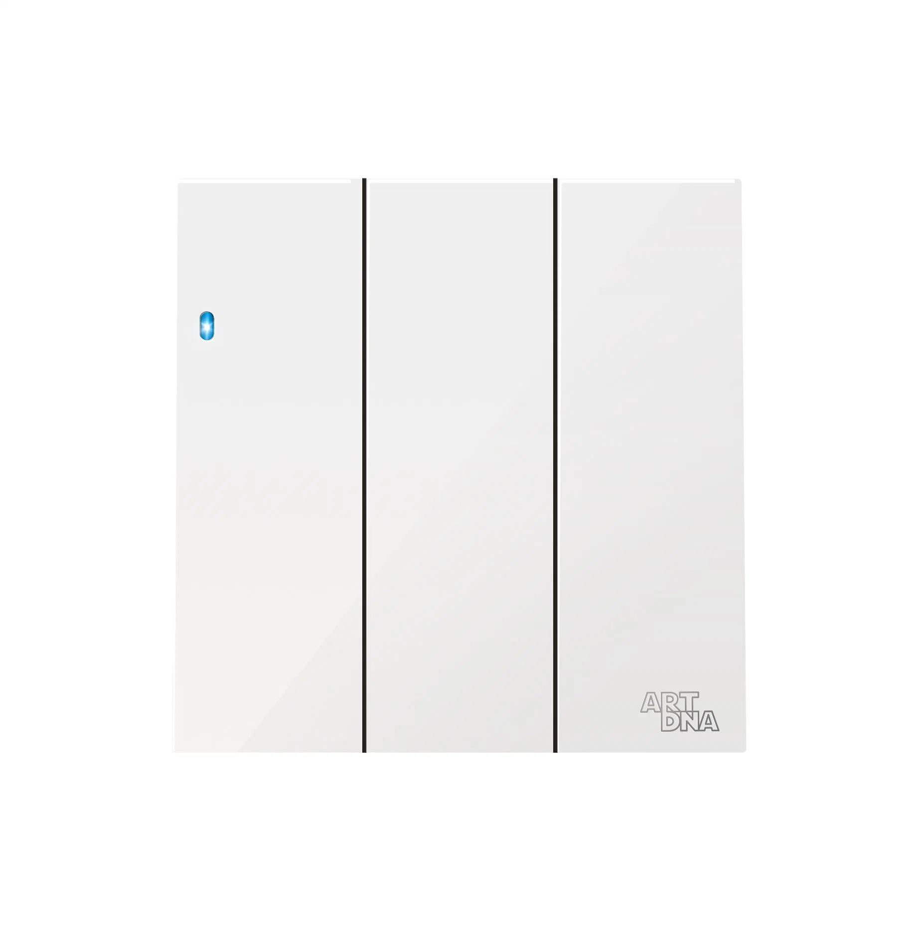 Artdna 3gang 1 Way Switch with LED Indicator Wall Switch