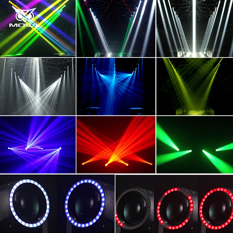 Hot Sale 150W LED Beam Moving Head Stage Lighting with LED Strip for Dance Party Club Bar Show Disco DJ