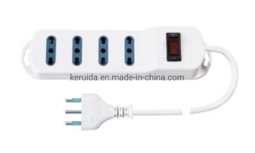 Multi-Socket Outlet Socket with Overload Protection Resettable Switch