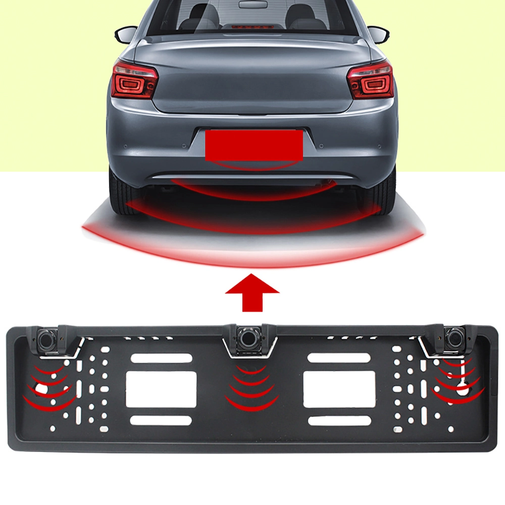 Автомобильный радар индикатора скорости дисплея в рамке номерного знака (Европа) Задний ход