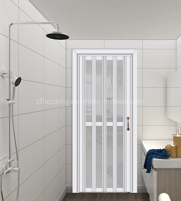 Waterproof Folding Sliding PVC Door for Shower Enclosure Zf-Aw-060