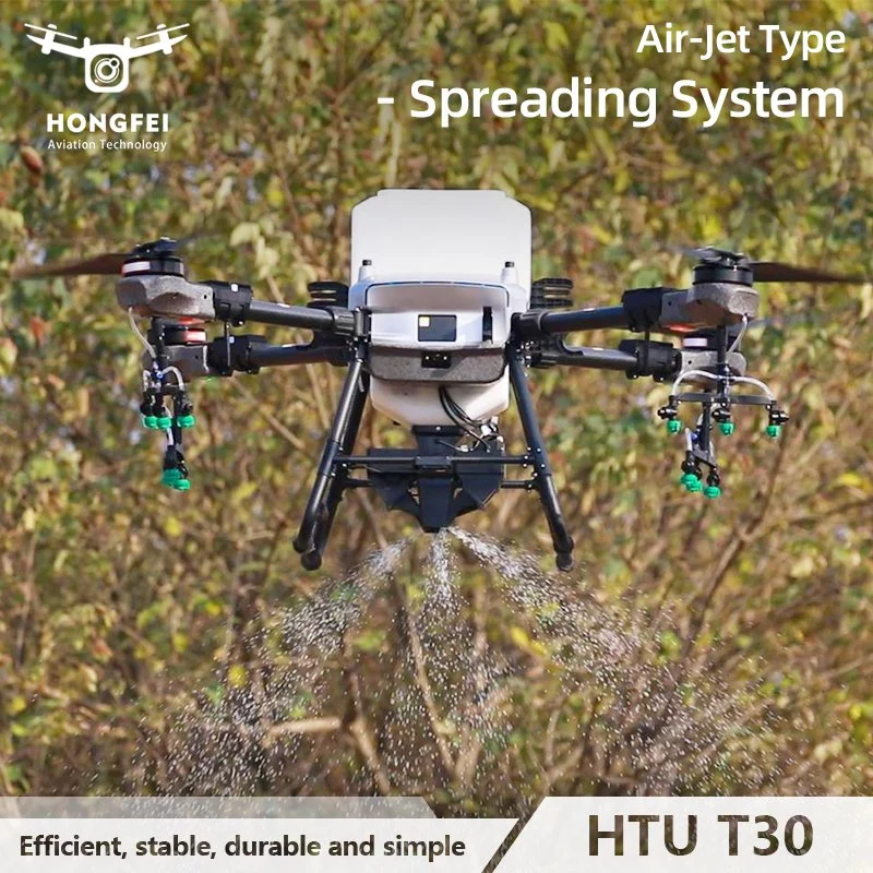 High Speed 30L Large Wing Aviation Carbón Fibra fuselaje Agricultura Crop Spray Drone UAV para Protección de plantas