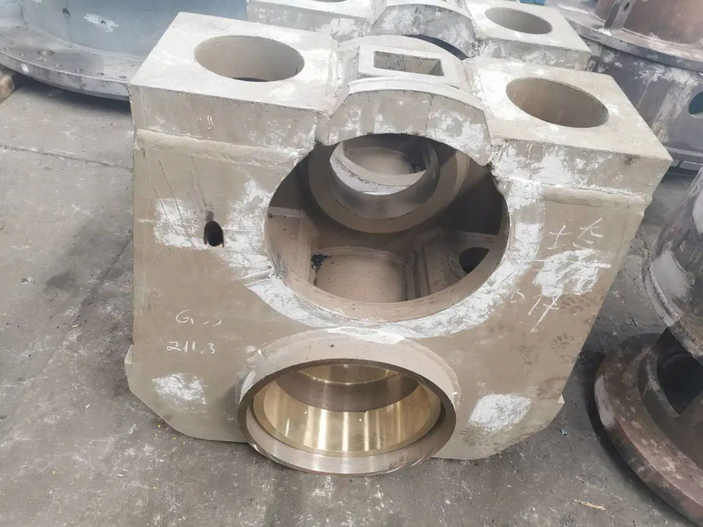 Customized Carbon Steel Sand Casting Large Bearing, Aluminum Alloy Bearing Housing