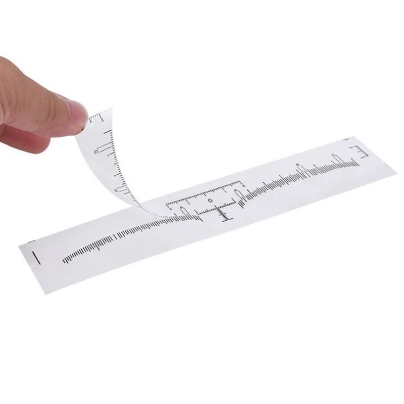 Professional Disposable Eyebrow Measurement Ruler Permanent Makeup Sticker Tattoo Accessories Tool