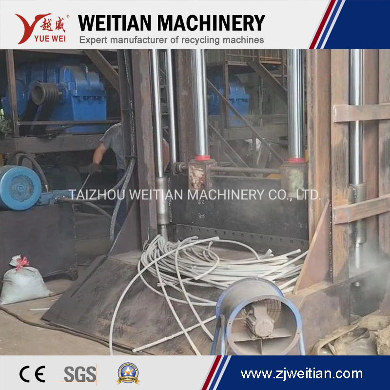 Automatic Hydraulic Plastic PVC Pipes Hard Plastic Block Hydraulic Cutting Machine