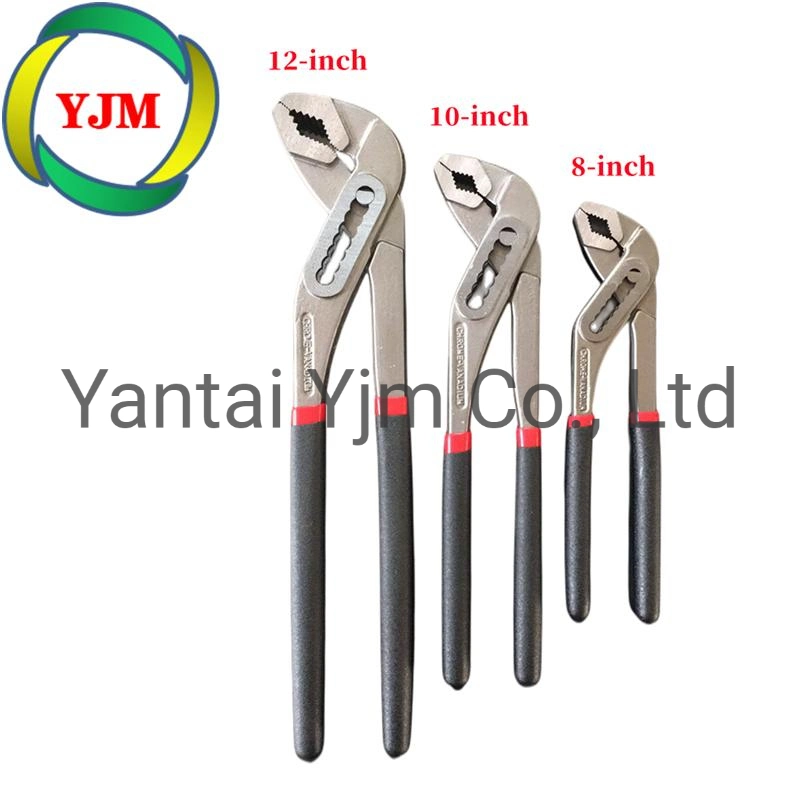 Carbon Steel,Chrome Vanadium,Hardware,Polished,Black,Nickle Plated,Adjustable Plastic-Dipped Water Pump Pliers Wrench,Professional Multi Purpose Hand Tool