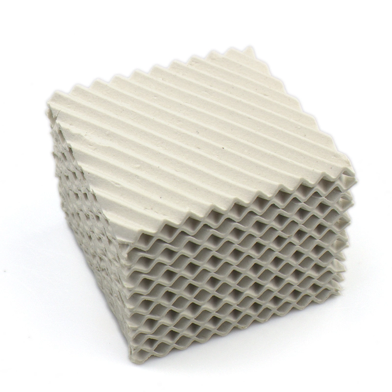Resistencia al calor Ceramic Corrugated Plate Embalaje estructurado para Torre de absorción