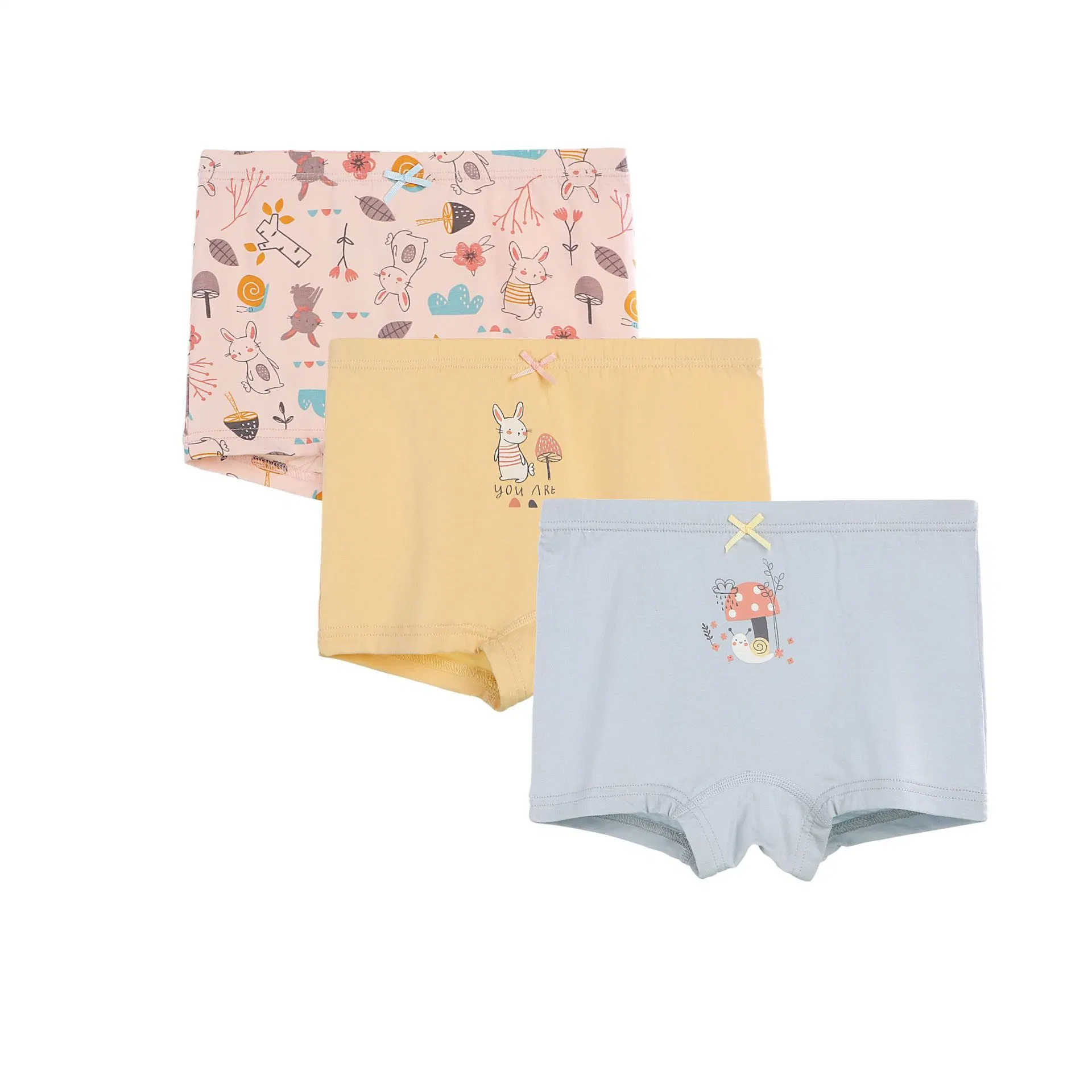 Multi Color Cute Printing Breathable Cotton Spandex Kids Girls Underpants