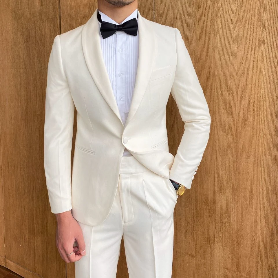 Fato para homem Coat Pant Business Suits Tuxedo Wedding Suit para homem