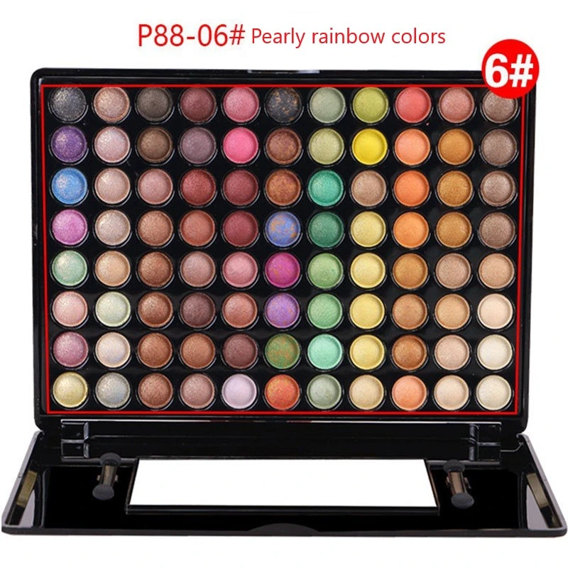 226-Wnm 88-Color Eyeshadow الأرض غير اللامعة اللؤلؤية عارية ماكياج عارية مجموعة كاملة من الجمال بالجملة