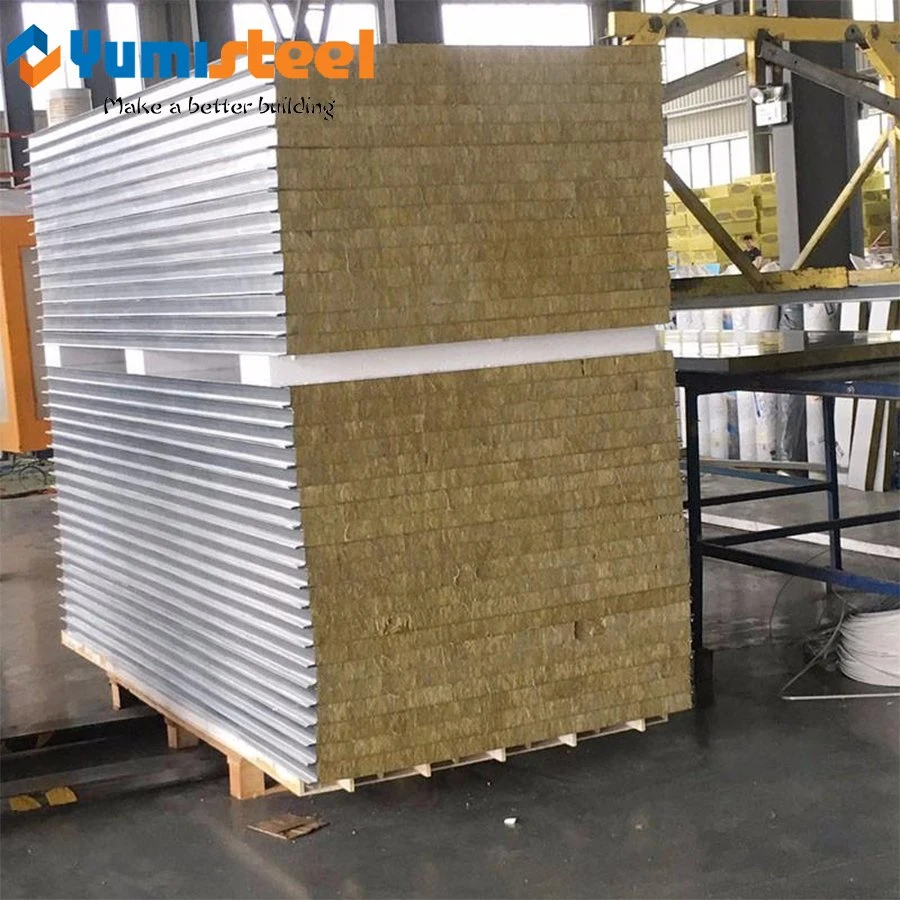 150mm Sound Absorption Rockwool Sandwich Composite Roofing/Wall Panel