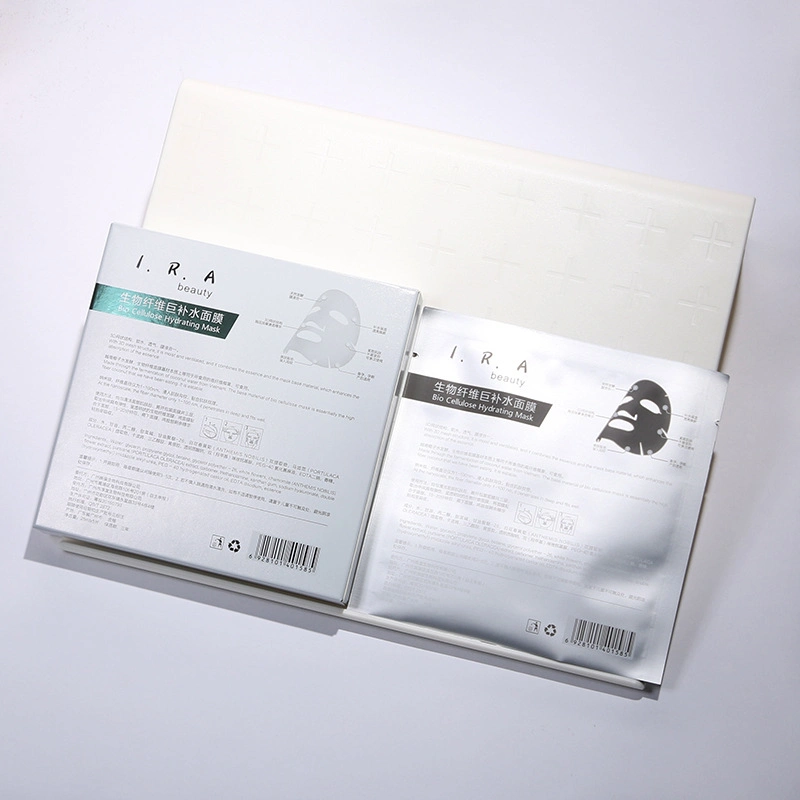 Silver Cardboard Nano UV Skin Care Products Packaging Box