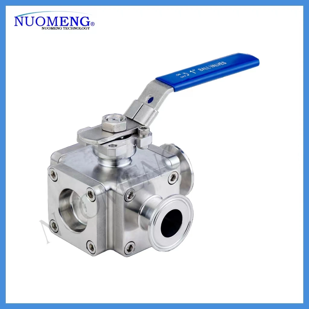 3A Sanitary Stainless Steel SS304/SS316L 3PCS Ball Valve&Globe Valve