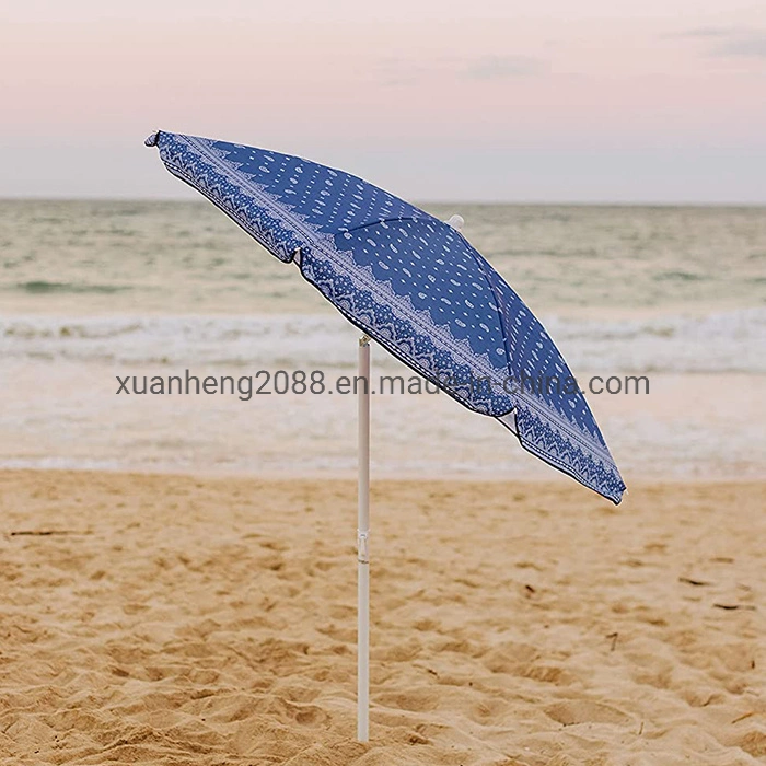 Sunshade Vintage Outdoor Luxury Wooden Beach Patio Tassel Umbrella