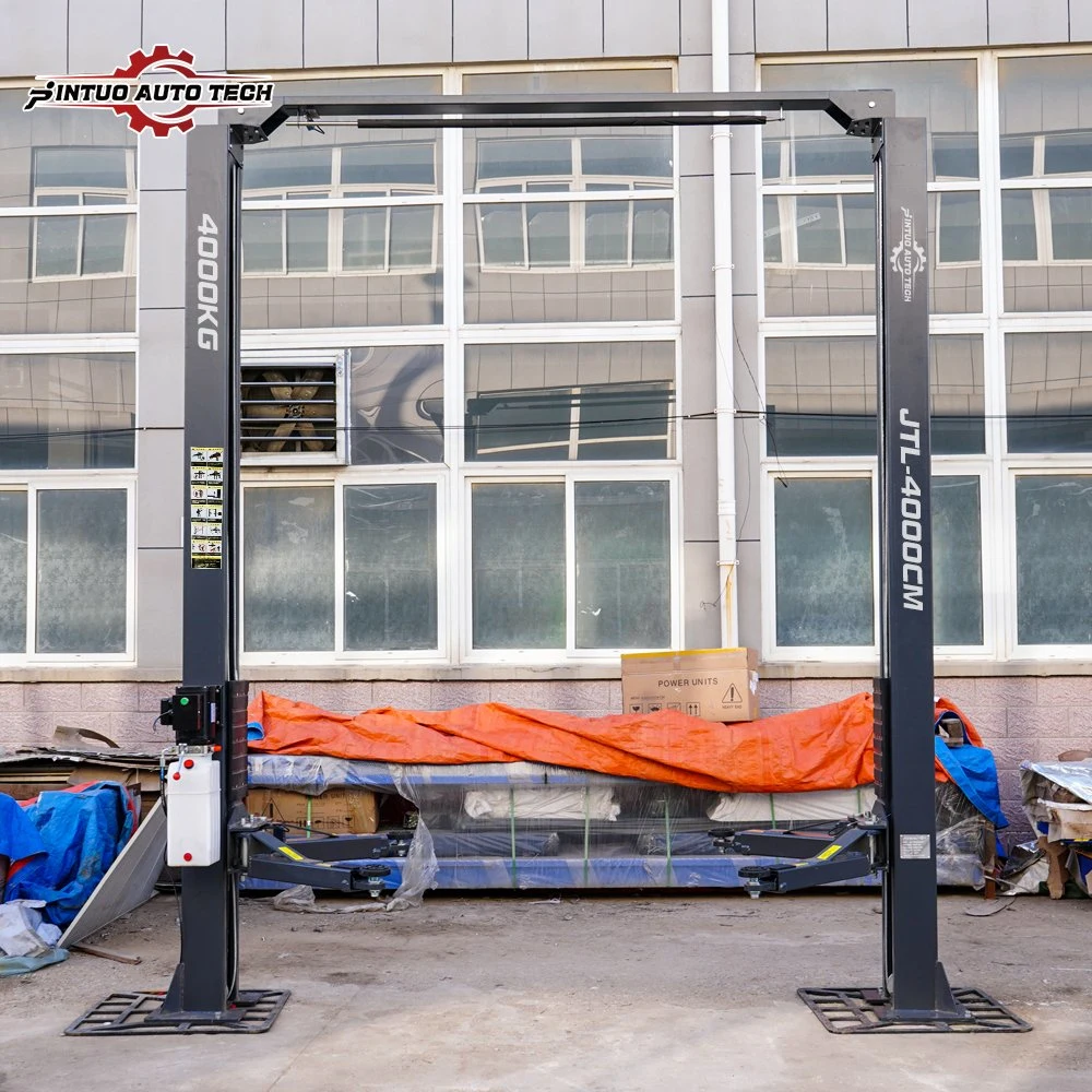 Jintuo Manual Lock Easy Installation Gantry Vehicle Car Lift with 4500 Kg Clear Floor Two Post