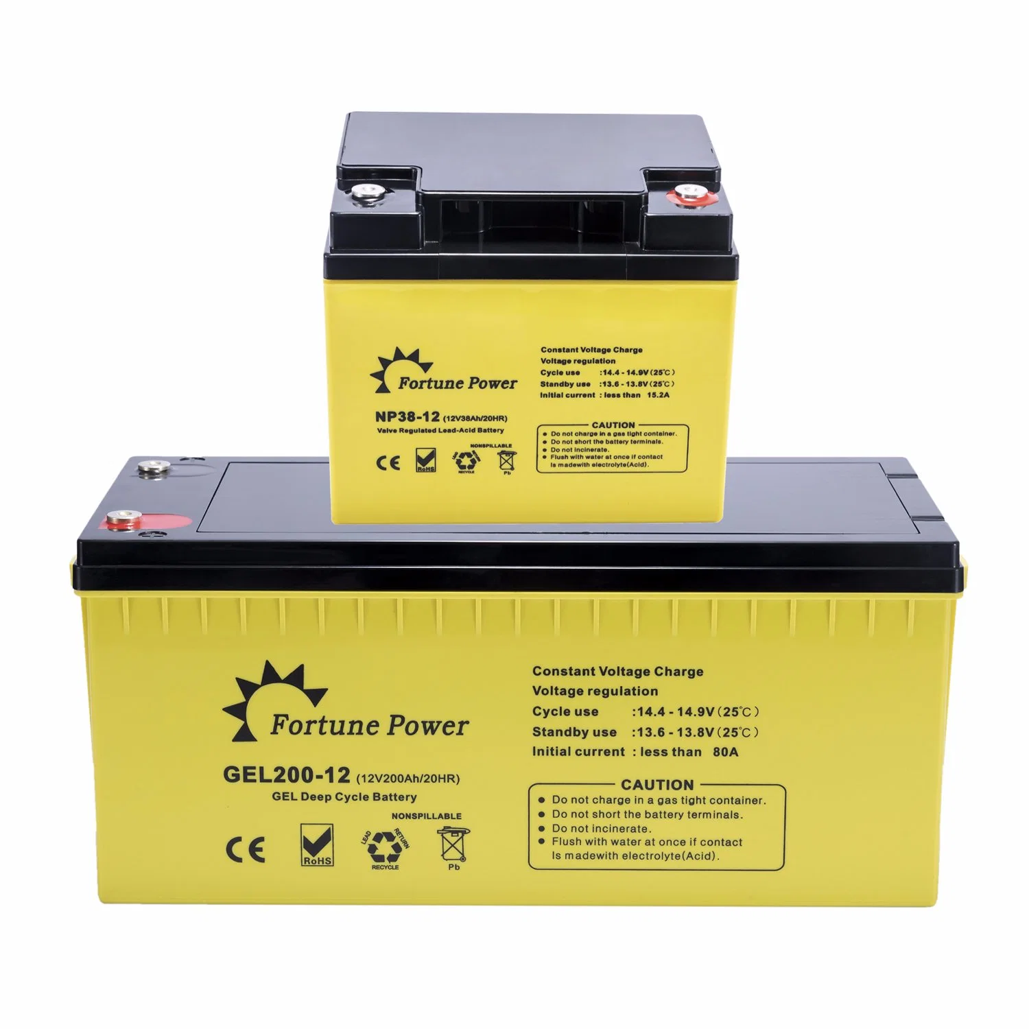 China Facotry Price 12V 38ah Rechargeable Gel Cell Battery