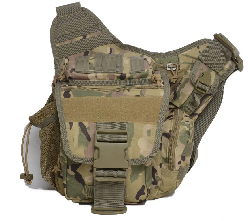 Bolso de cintura táctico de estilo militar para ciclismo, senderismo y deportes al aire libre, resistente al agua y con estampado de camuflaje (CY3611)