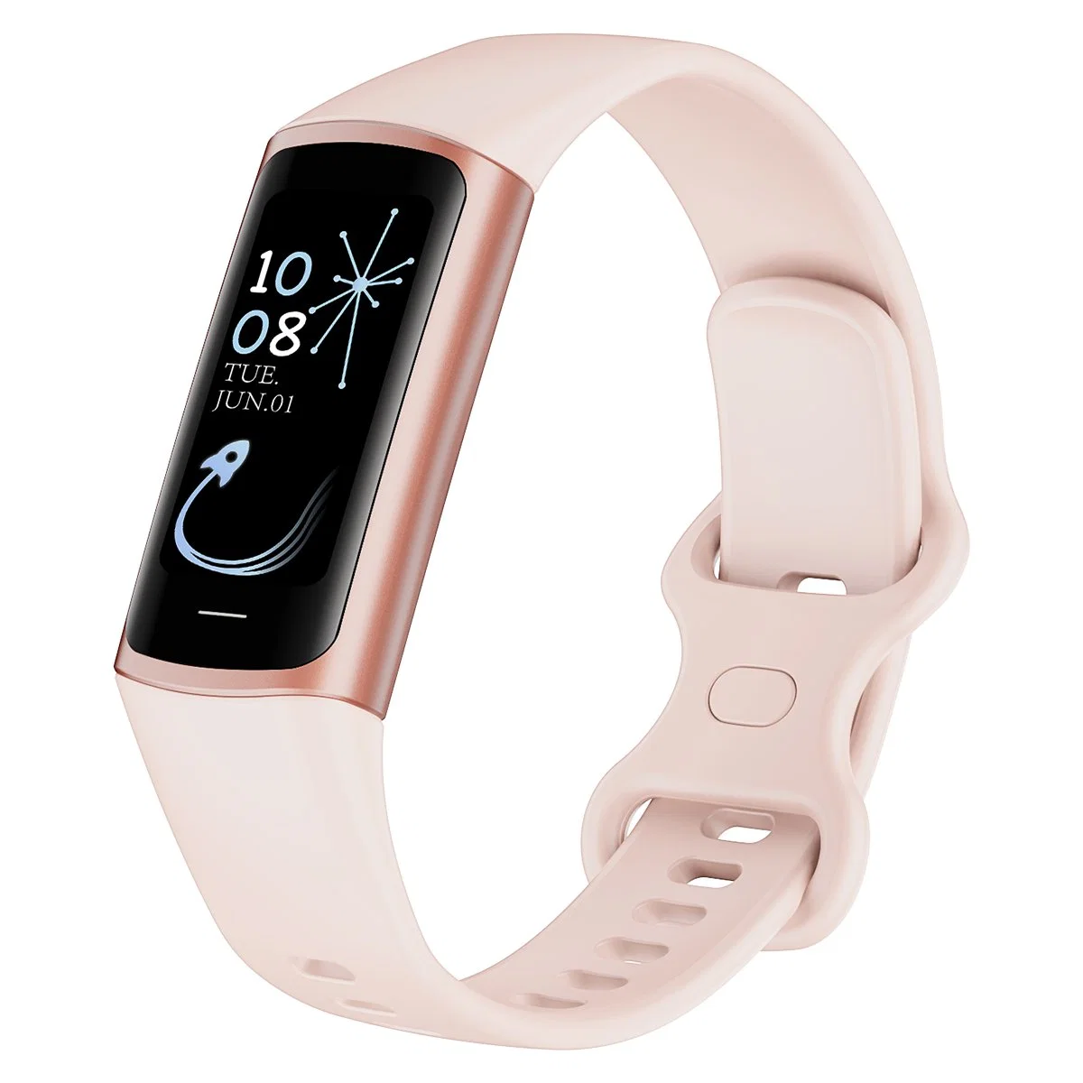Nouveau bracelet intelligent avec écran couleur Amoled de 1,1 pouce, suivi de fitness, fréquence cardiaque, montre de bracelet sportif intelligente BT.
