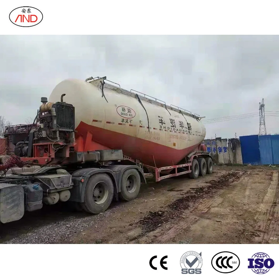 Andong Blue Ridge Truck and Trailer China Dump Truck Manufacturers Flour Bulk Tanker Trailer Turkish Cement Silo Trailer 80tons 60tons Capacity Cement Tanker