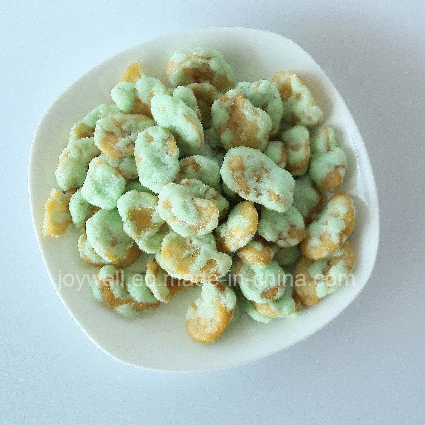 Wasabi Flavor Coated Fired Broad Bean Chips with Halal