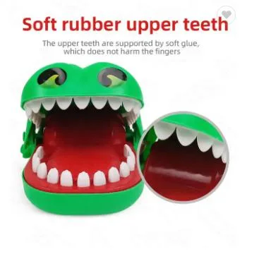 Mini Small Trick Funny Silicone Decompression Toys Crocodile Game Bite Hand Toy