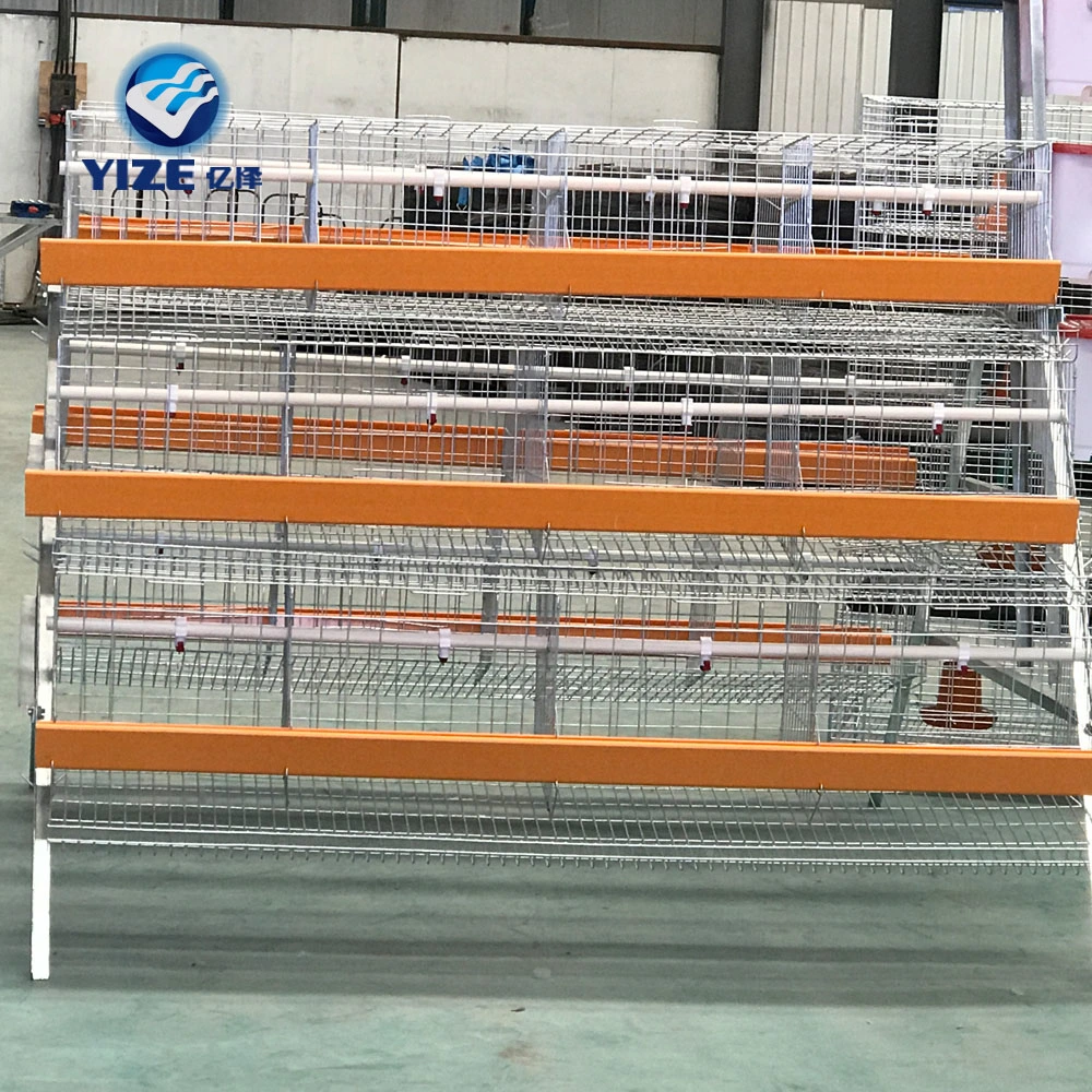 3 oder 4 Layer Chicken Layer Breeing Cage Philippinen für Geflügelfarm