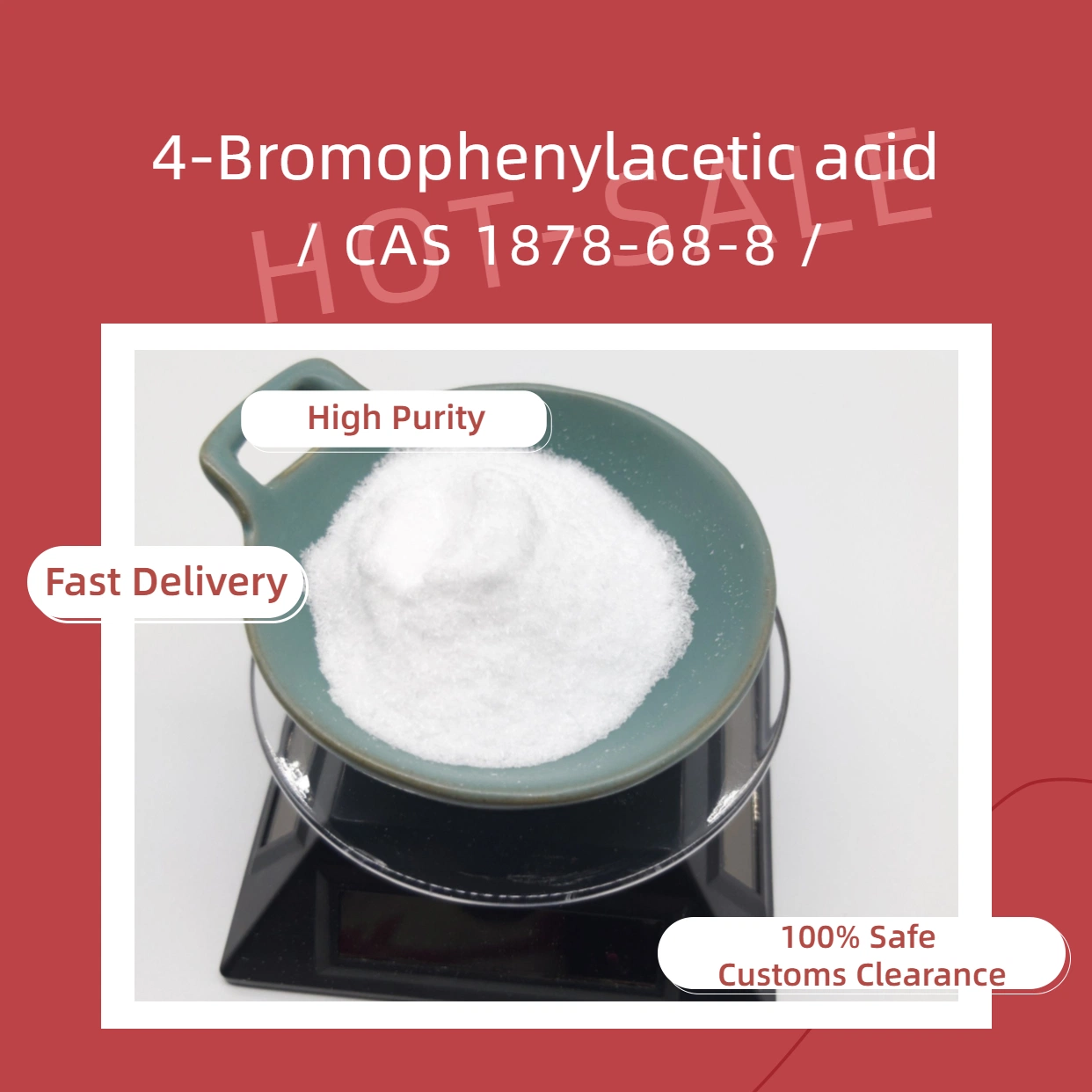 Chemical Reagent 99% Purity 4-Bromobenzeneacetic Acid CAS 1878-68-8 Acetic Acid