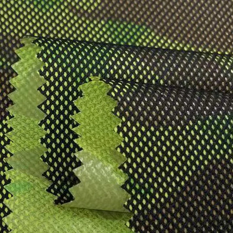 China Manufacture Mesh Composite Printing Polyester Fabric Used for Military Uniform Outdoor Clothes.