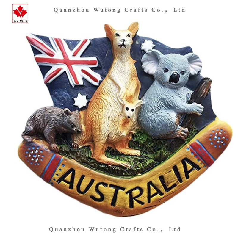 3D de resina gracioso Koala recuerdos turísticos de la ciudad de Australia nevera cocina Accesorios Decoración regalos artesanías artes