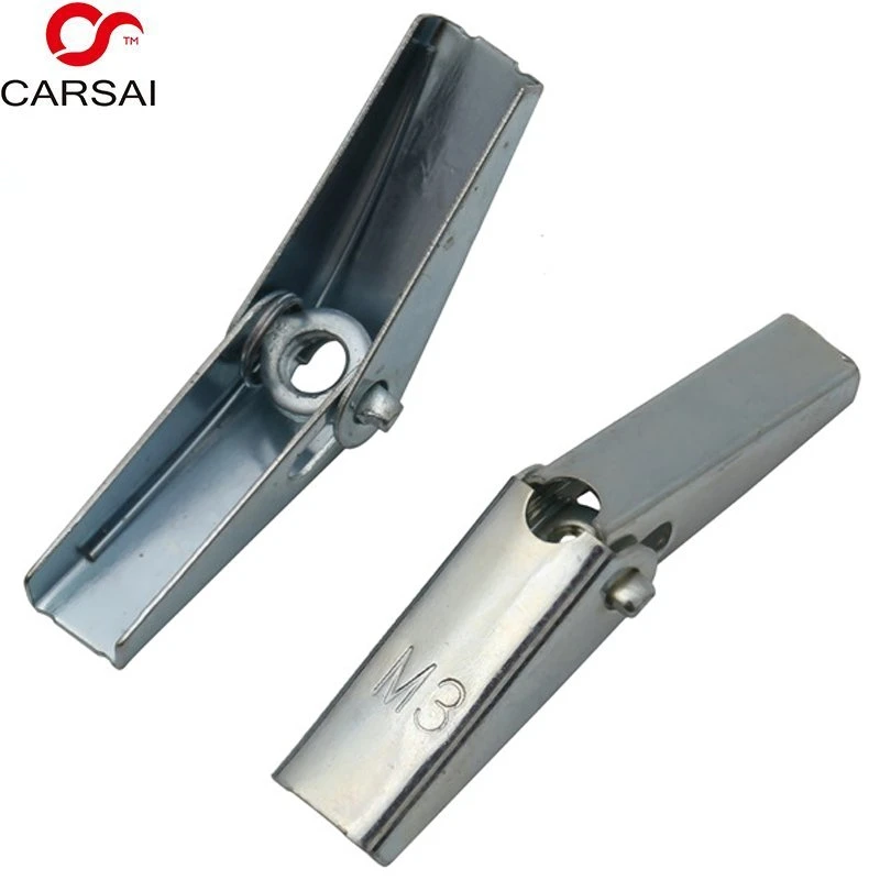 8-32 Toggle Wing Nut Zinc Plated Spring Loaded Hollow Wall Anchor Molly Toggle Wall Butterfly Anchors Stainless Carbon Steel Zinc Plated