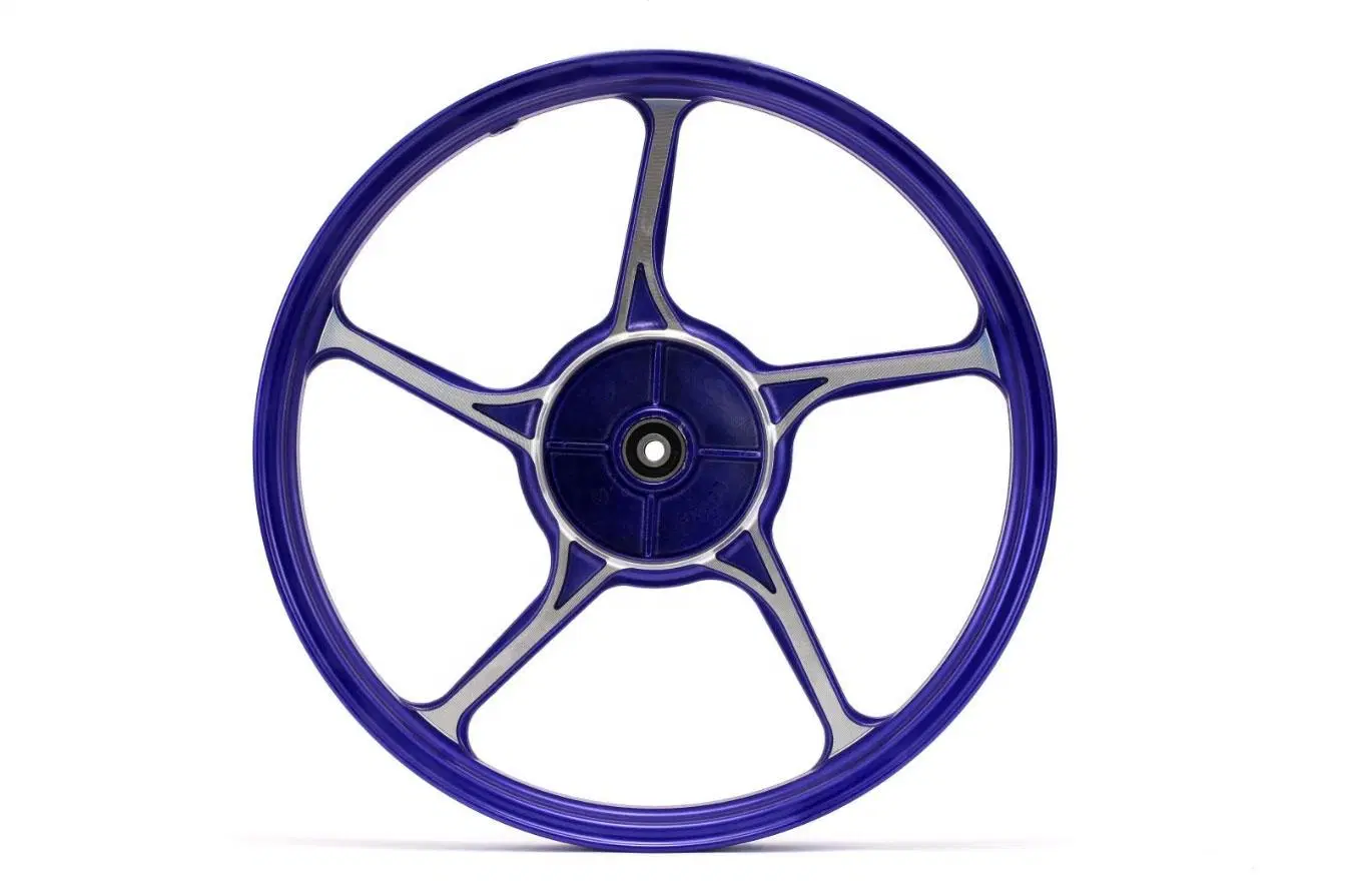 LC135 Type 511 Blue Motorcycle Rims 17 Inch CNC