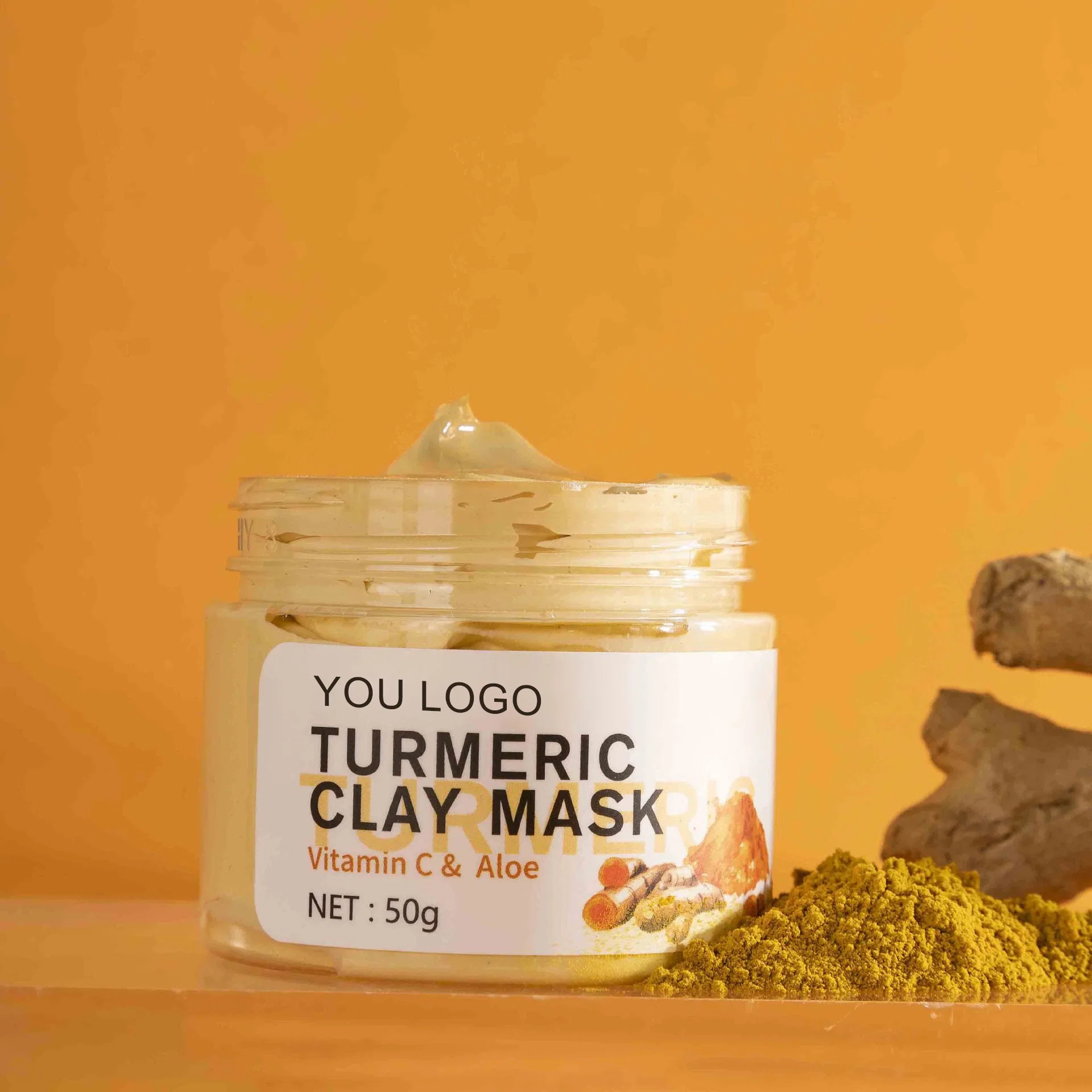 Beauty for Acne Dark Spots Smooth Refine Pores Skin Care Turmeric Vitamin C Mud Mask Cosmetics